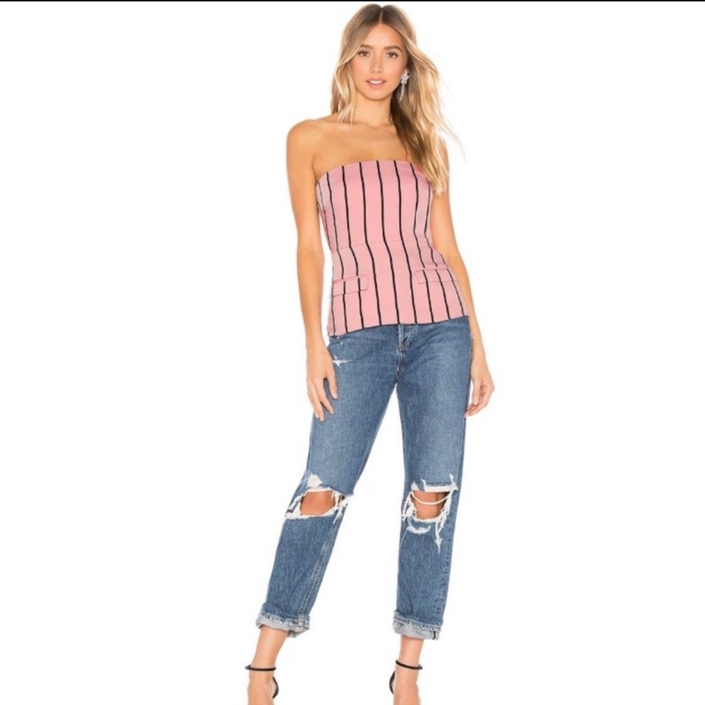 LOVERS + FRIENDS HENDRIX STRAPLESS TOP